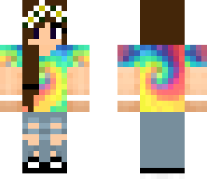 tie dye swirl girl