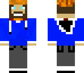 blue hoodie