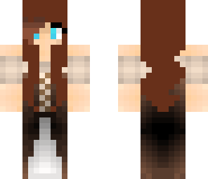 brunette peasant girl