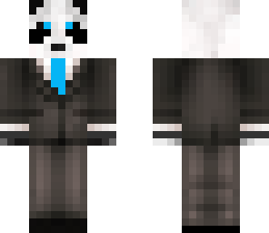 panda is cool in suit