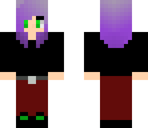 custom short purple hair