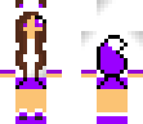 purple wolf girl
