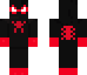 black and red spider-man