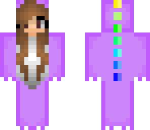 purple dinosaur girl