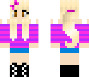 blond girl with a ponytail