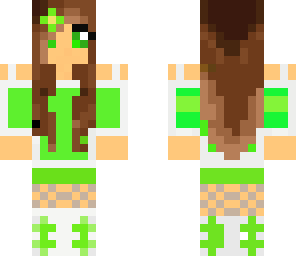 green soccer girl