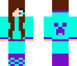 light blue herobrion girl