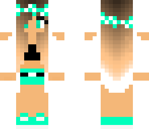 blue green fancy girl
