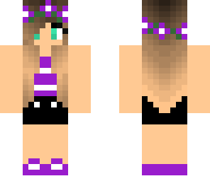 purple flower girl