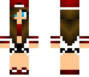 casual red girl