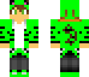 green tiger boy
