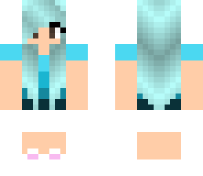 blue haired girl
