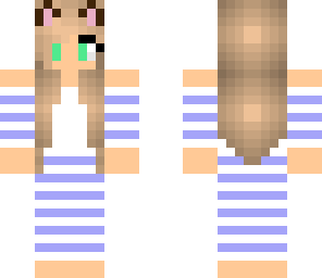 purple stripes cat girl