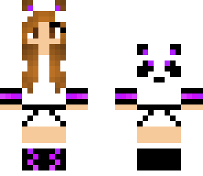 purple panda girl