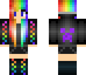 rainbow girl       headphones
