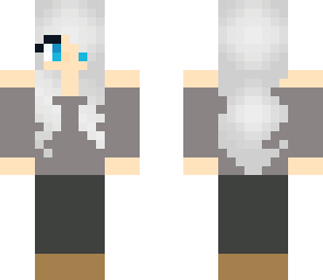 silver hair girl