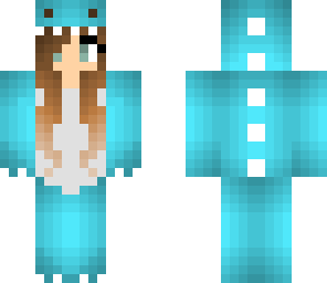 blue dino girl