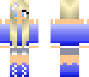 cute blue ambre girl