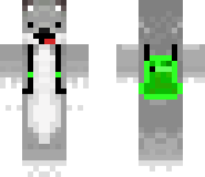 mouse with green backpack