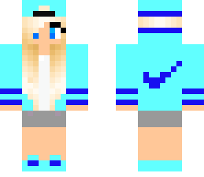 edited nike girl blue