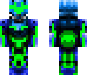 dark samus- lime green