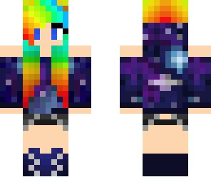 rainbow galaxy girl