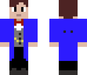 the 11th doctor with a blue coat