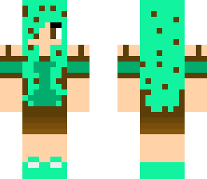 mint chocolate chip ice cream girl