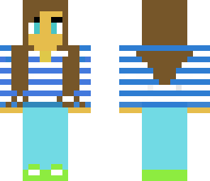 cute blue girl