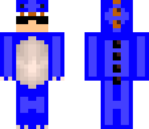blue dinosuit