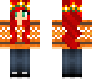 scarmuff candy-corn scarlet