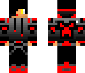 super cool red boy with black hier