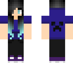 blue haired girl