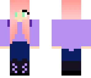randome girl with pink hair