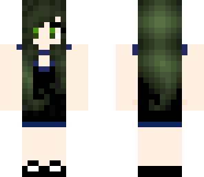 green haired girl