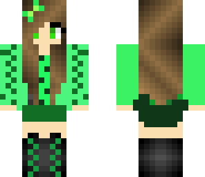 green nice girl