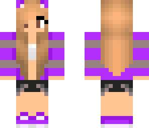 purple kitty girl