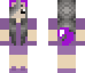 purple cat girl