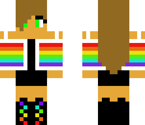 rainbow and black and white