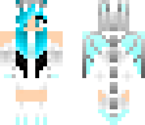 blue hair black tip dragon
