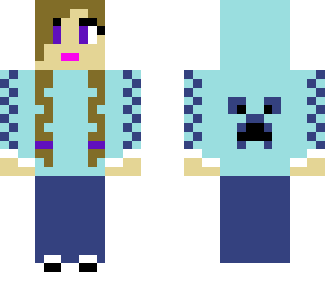 creeper girl blue