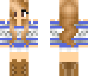 blue winter girl