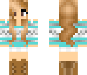 cyan winter girl