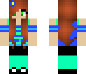 cute blue girl