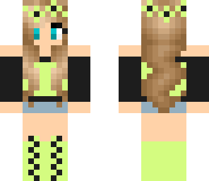 cute green girl
