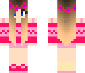 pink flower girl