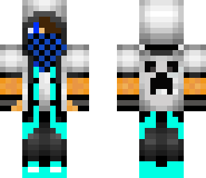 bright blue assassin with bandana