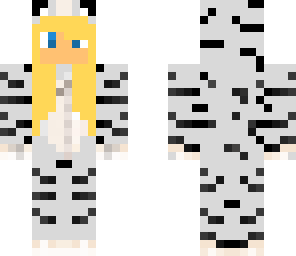 white tiger costume girl