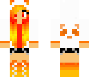 cute panda fire girl