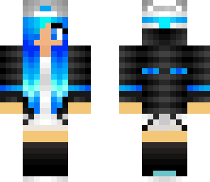 blue hair girl 